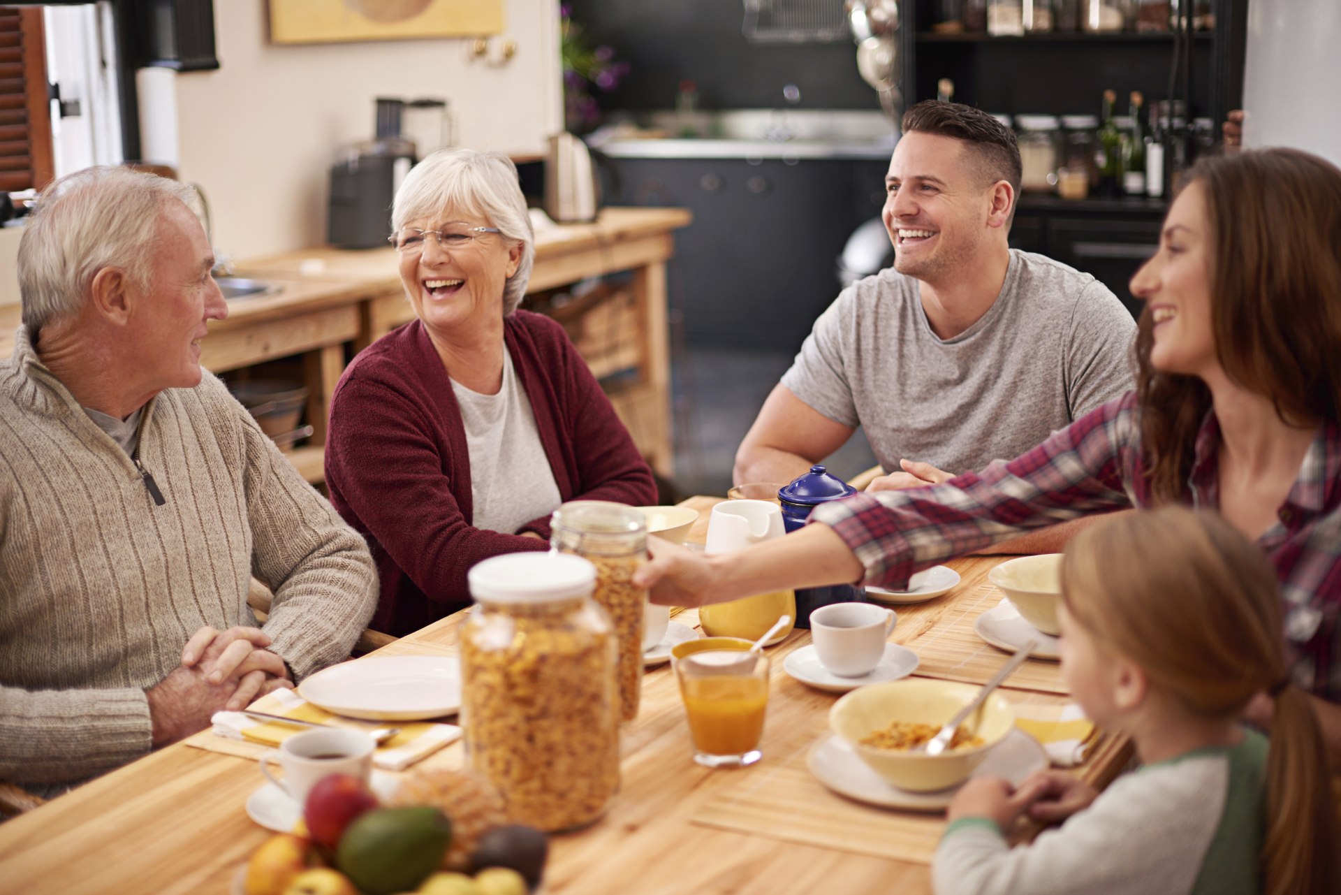 Family meal time