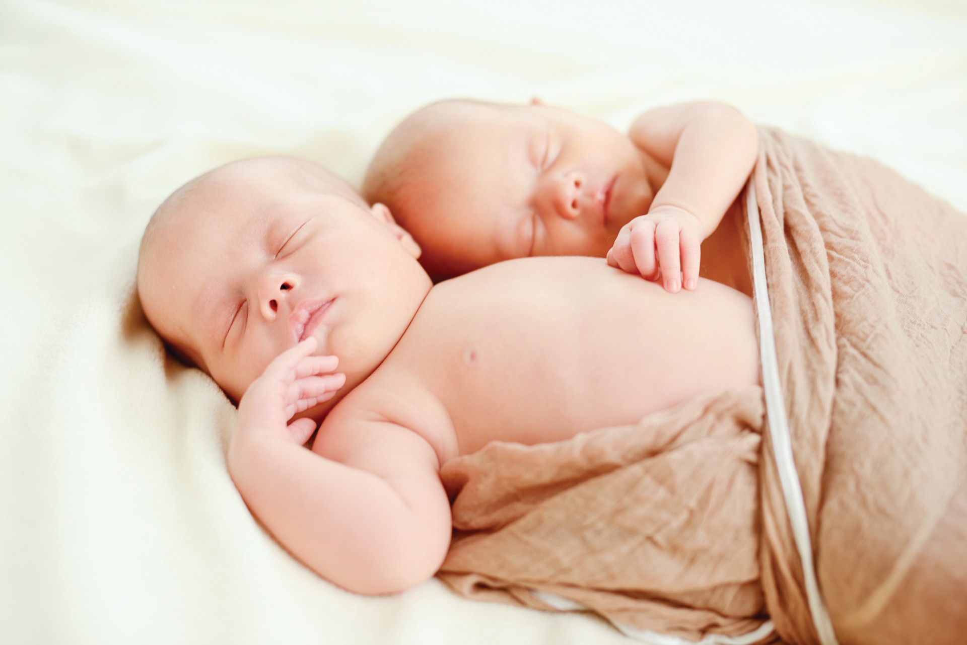 Twins sleeping